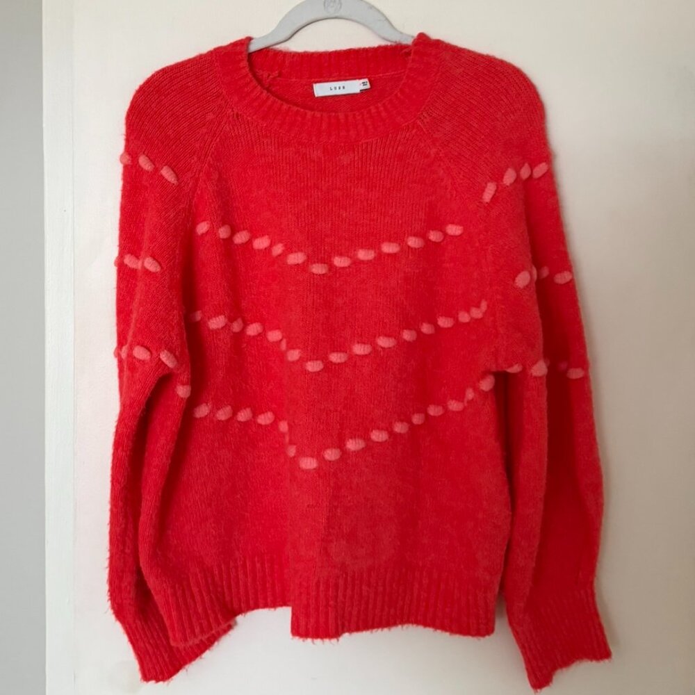 Lush Womens M Red Sweater